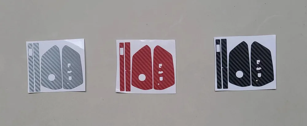 4 قطعة/الوحدة ألياف الكربون مفتاح السيارة ملصق غطاء الحال بالنسبة لشركة فولكس فاجن جولف 8 MK8 Teramont ID.3 ID.4 ID.5 سكودا Enyaq iV اوكتافيا سيات ليون السيارات #3