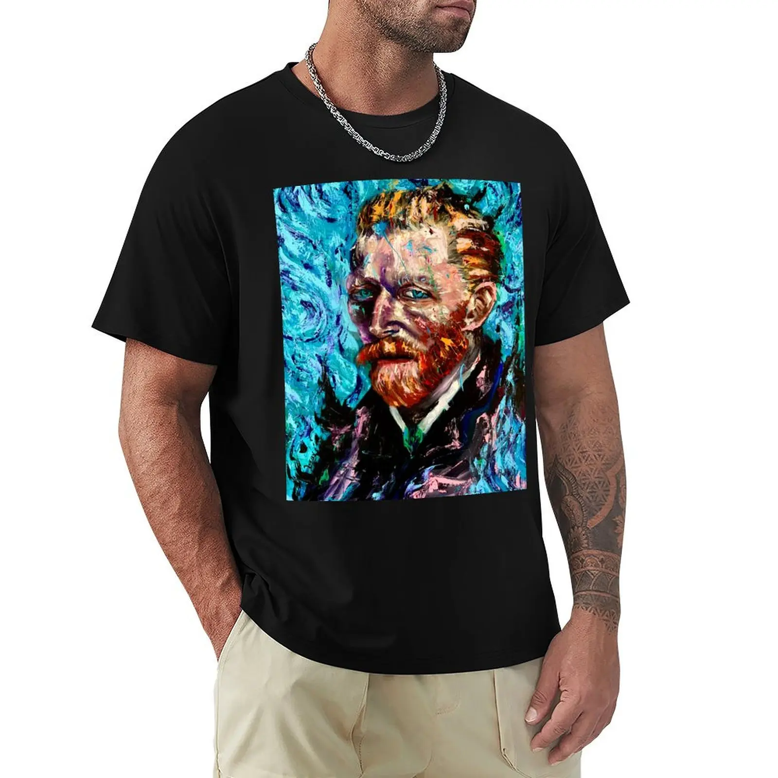 

Van Gogh T-Shirt cotton man t-shirts customizeds new edition mens t shirt