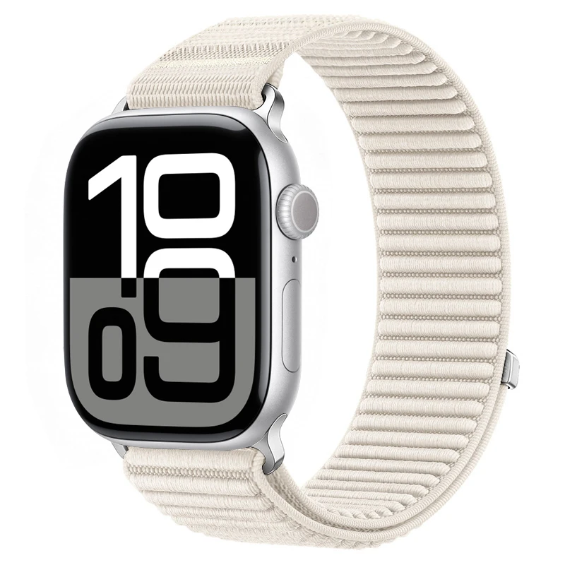Sport-Nylon-Schlaufenarmband für Apple Watch-Armbänder 46 mm 44 mm 40 mm 42 mm 45 mm 41 mm Correa-Armband iWatch-Serie 11 SE 10 9 8 7 Ultra 3