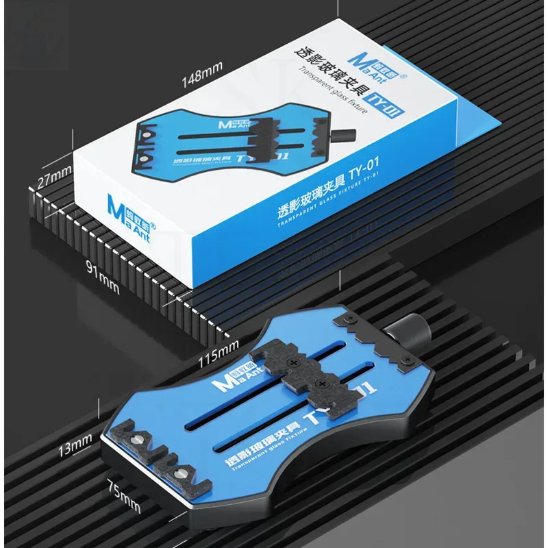 

MaAnt TY-01 TY-02 IC-держатель материнской платы для ремонта микросхем мобильного телефона, устойчивый к высоким температурам стеклянный держатель для ремонта панели, инструменты