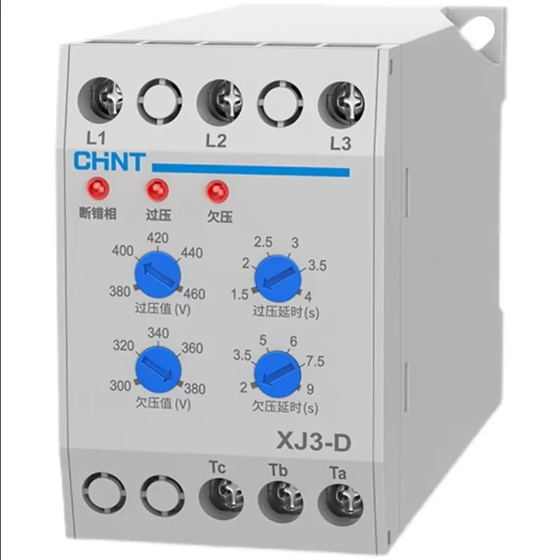 

380VAC Din Rail Low Power Voltage Monitoring Overvoltage Undervoltage Protection Relay Voltage Protecting Switch NDX1 XJ11 XJ3-D