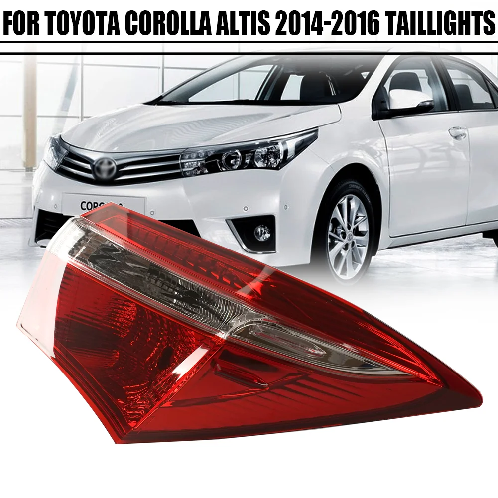 LED Tail Light Assembly for Toyota Corolla Altis 2014-2016, Rear Reverse & Turn Signal Lamp, Replacement Parts