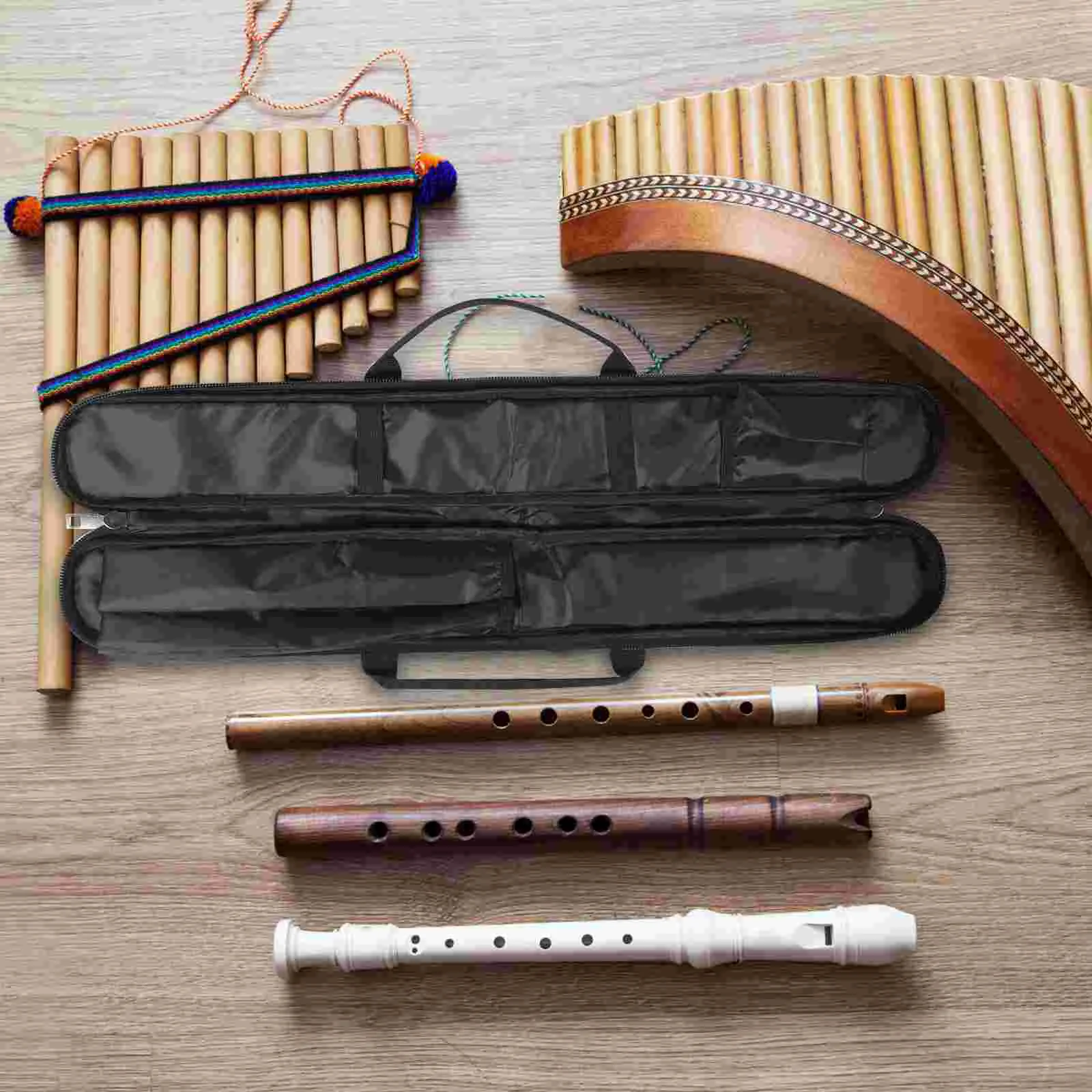 

Thicken Bamboo Flute Bag Student Instrument Oxford Cloth Convenient Carrying Case