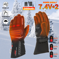 Heating Gloves Winter Skiing Self Heating Gloves Windproof Waterproof Motorcycle Riding Electric Heating Gloves touch screen