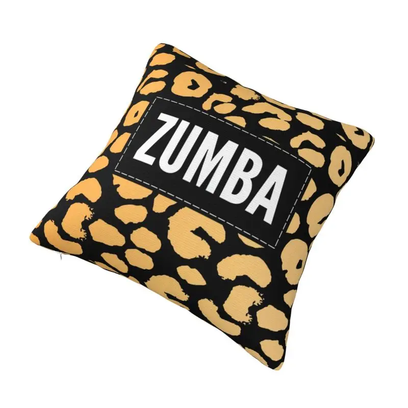 Custom Zumbas Dance Leopard Pattern Cushion Covers Velvet Modern Pillows