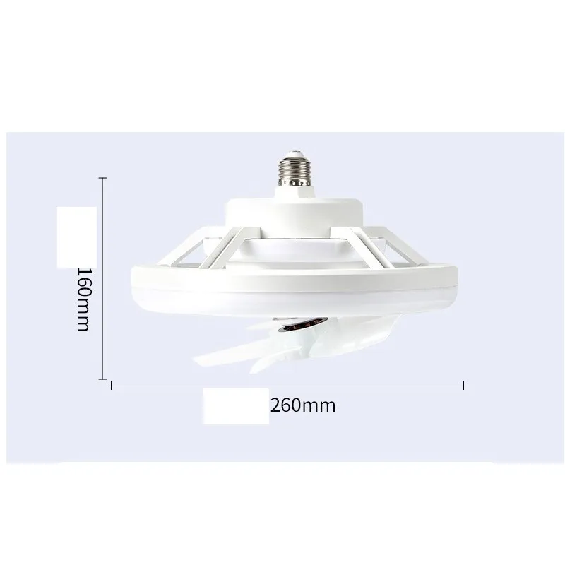 ZAOXI E27 85-265V lampu kipas langit-langit kecil rumah kepala bergoyang baru RGB ruang tamu ruang makan kamar tidur pencahayaan dalam ruangan lampu LED