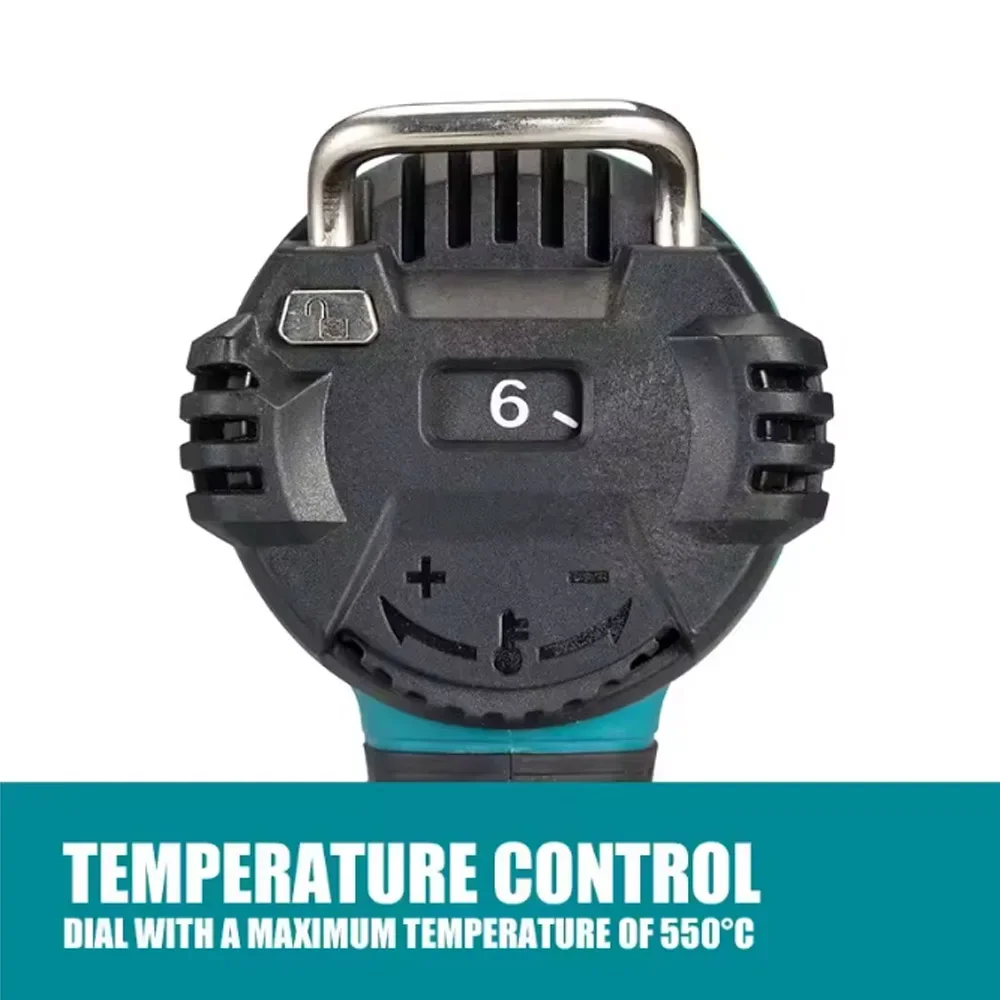 💥 ☀️ 2025 100% ماكيتا DHG181Z 18 فولت اللاسلكي الحرارة بندقية LXT ليثيوم أدوات كهربائية 150-550 درجة مئوية يتقلص فيلم الخبز بندقية ملصق واضح #4