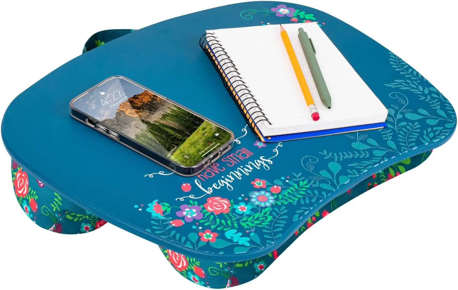 

Portable Lap Desk with Cushion for Laptops up to 15.6 Inch, Lightweight and Comfortable Workspace