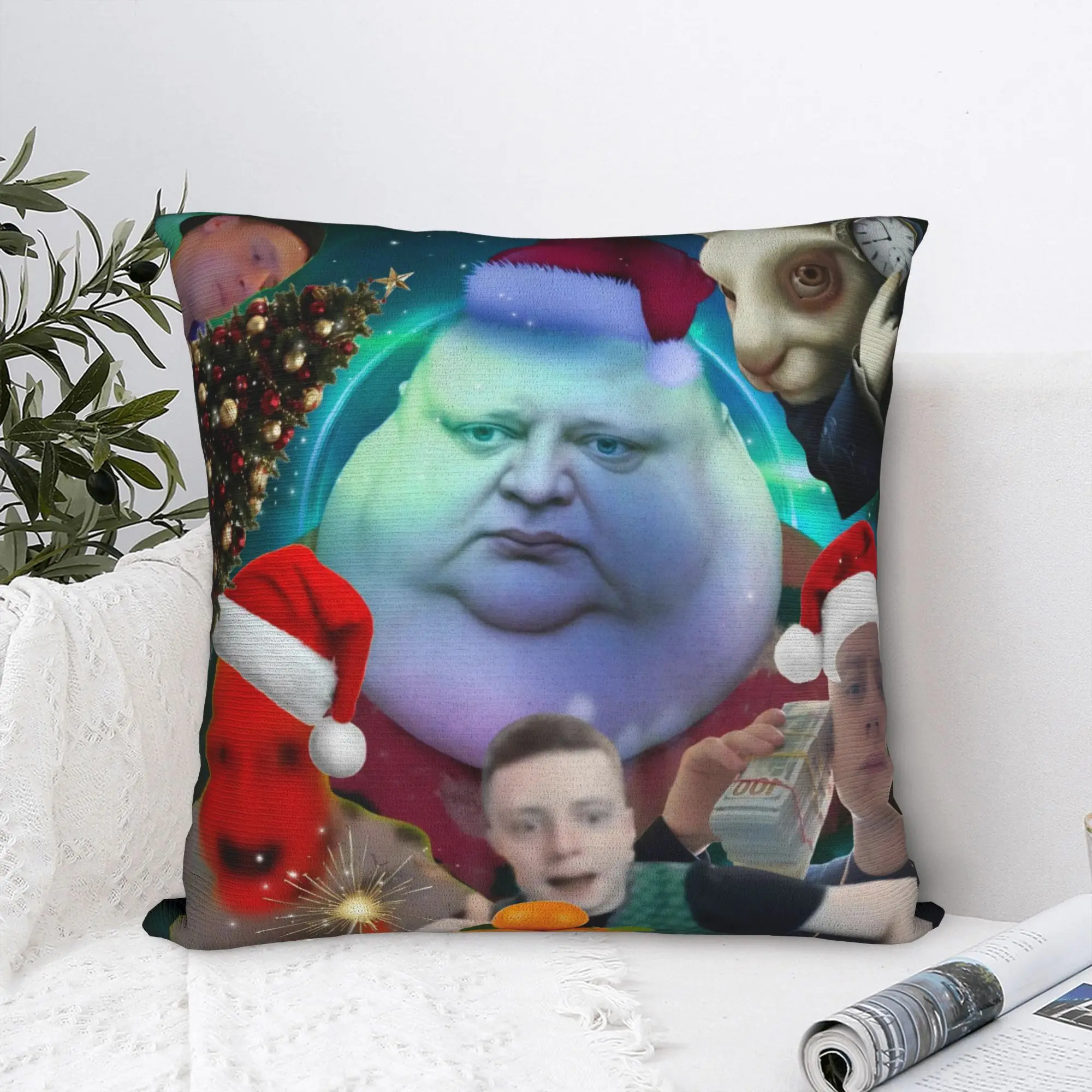 Printing Mellstroy Viral Meme Funny Pillowcase Polyester Cushion Cover Gift Humor Internet Pillow Case Cover Home Square