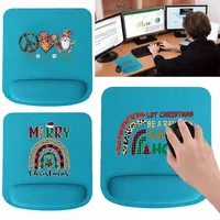 Ergonomic Wrist Rest Mouse Pad Comfortable Square Thickened Wrist Support Mice Mat Soft Mousepad for Christmas Series