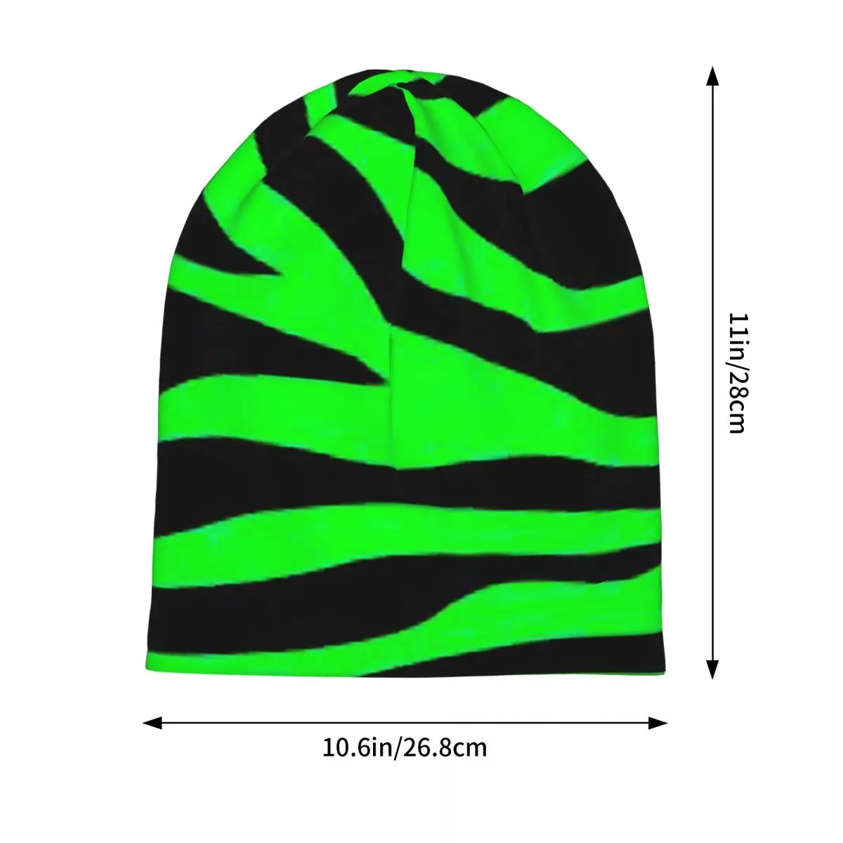 Pink And Orange Zebra Stripes Men Women Adult Beanies Caps Knitted Bonnet Hat Warm Hip Hop Autumn Winter Outdoor Skullies Hats
