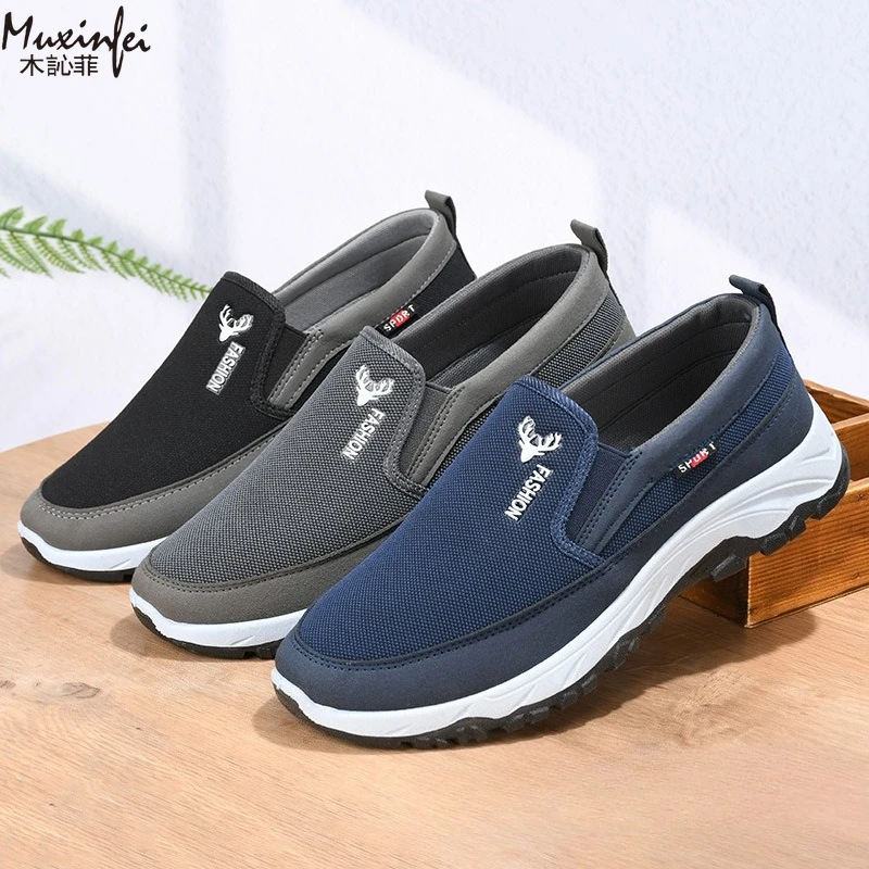 Frühlings- und Herbst-Stoffschuhe für Herren, Outdoor-Freizeitsportschuhe, weicher Boden, dicker Boden, verschleißfeste und rutschfeste Schuhe – Detail 5