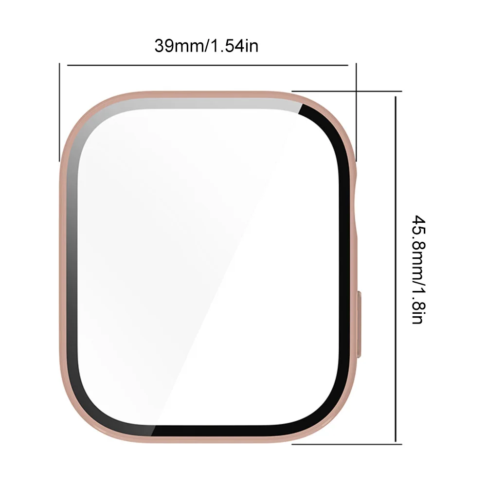 Caja de reloj de PC con funda protectora de vidrio templado Protector de pantalla de reloj antiarañazos para Huawei Watch Fit3