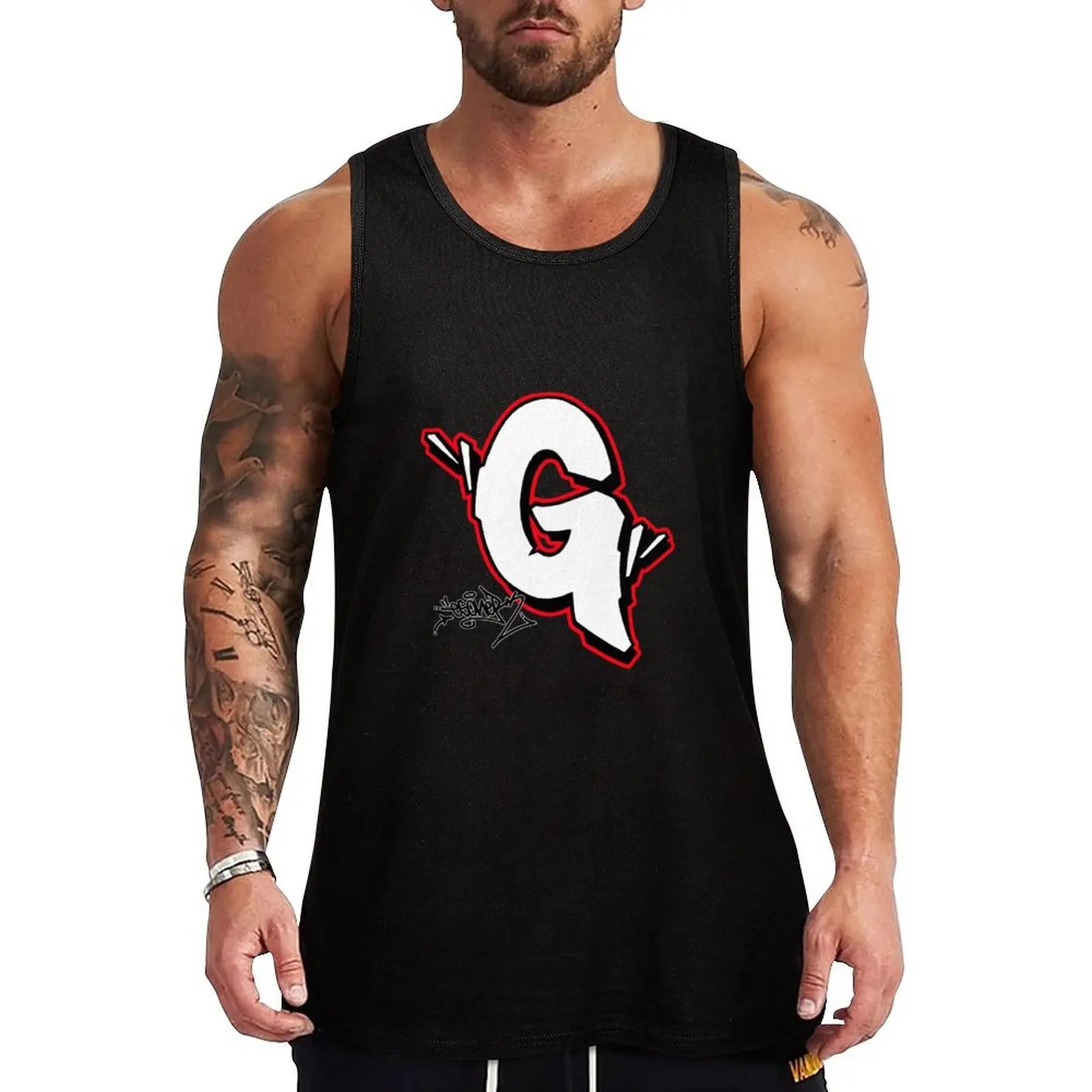 LETTER G BY ESONE URBAN GRAFFITI STREET STYLE Майка спортивный жилет майки для мужчин летняя одежда для мужчин хлопковые футболки мужские