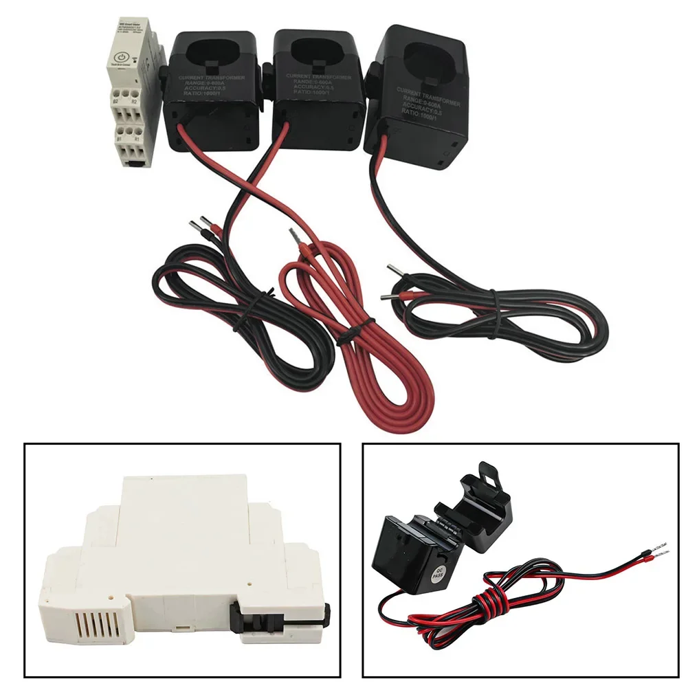 WiFi Enabled 3P4W Smart Electricity Meter 600A for Tuya Smart App Bi Directional Energy Monitoring Home Industrial Use