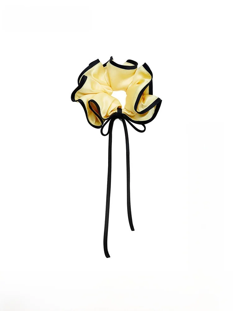 

Элегантные резинки для волос с цветными блоками и узлом для женщин, новый стиль, аксессуары для волос Nana Jacqueline, цветы для волос, оригинальный дизайн