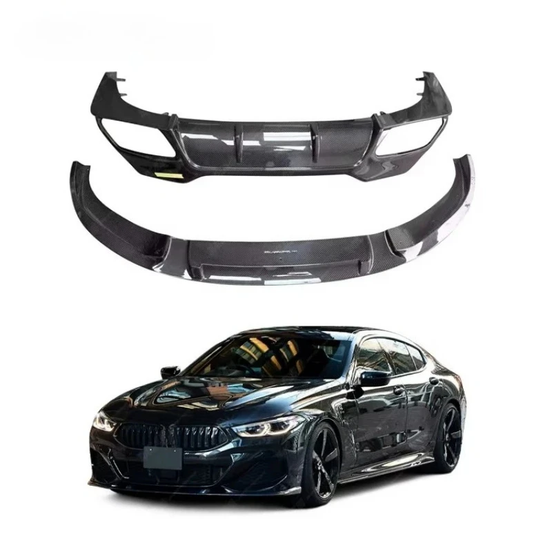 

Car Accessories Carbon Fiber 3D Style Body Kit 8 Series with Front Lip Rear Diffuser Body Kit