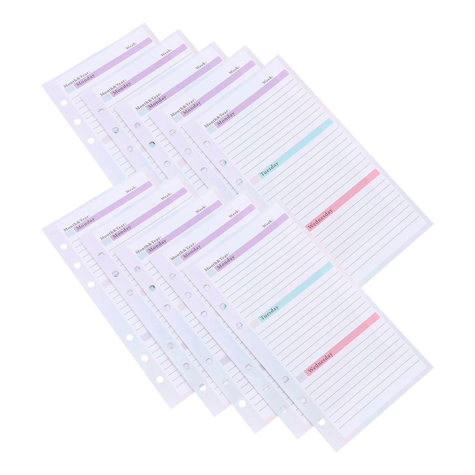 

Loose leaf Weekly Planner 54 Sheets Desk Accessories Notepad Task Planner Large Weekly Planning Pad Spiral Notebook