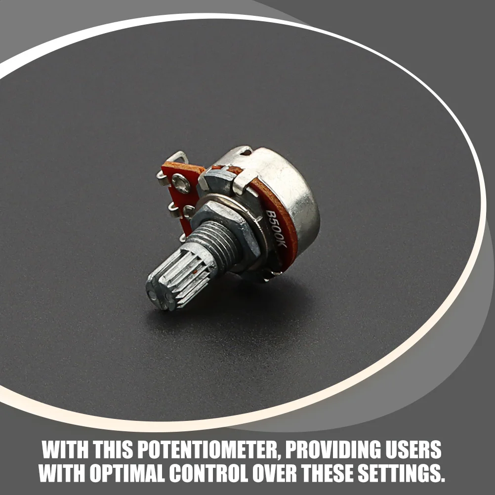

Guitar Potentiometer 500k Linear Taper Mini Size Easy Connection Volume Tone Control Durable Metal Construction