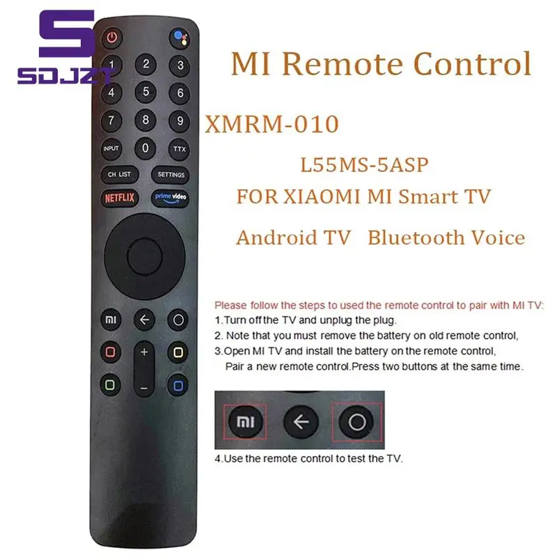 For XMRM-010 Voice Laser Bluetooth Remote Control For Xiaomi MI TV 4S Android Smart TV L65M5-5ASP MI P1 32 MI Box