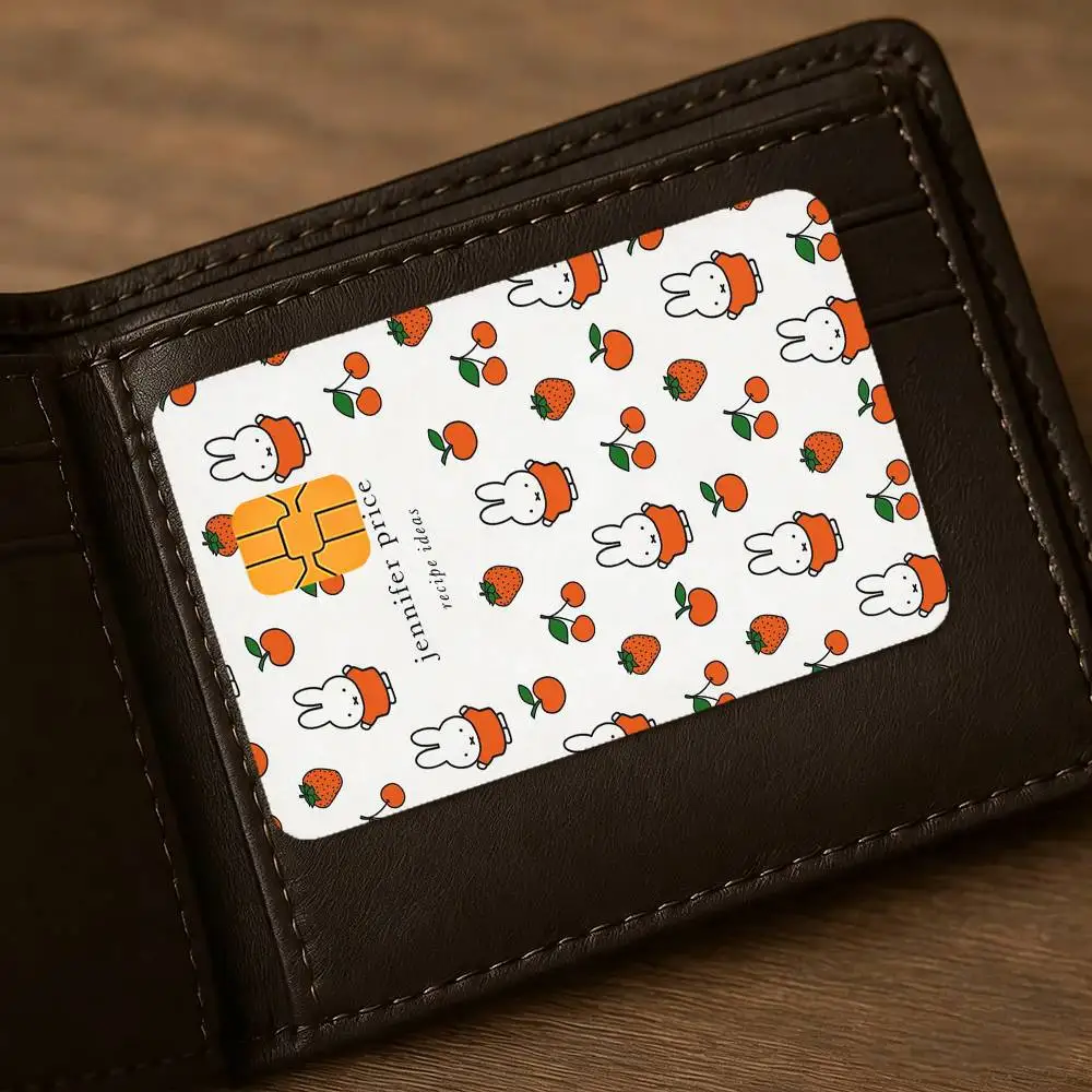 Cartoon M-miffy Niedliche Wasserdichte Hautschutz-Aufkleber für Bankkarten, Kreditkarten, Debitkarten und Fahrkarten für den öffentlichen Nahverkehr – Detail 14