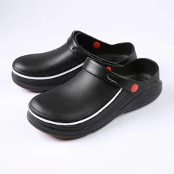 Chef oil-proof work shoes lab protective Clogs anti-smash Medical Slippers anti-slip closed toe Pet Clinic Nurse shoes S085