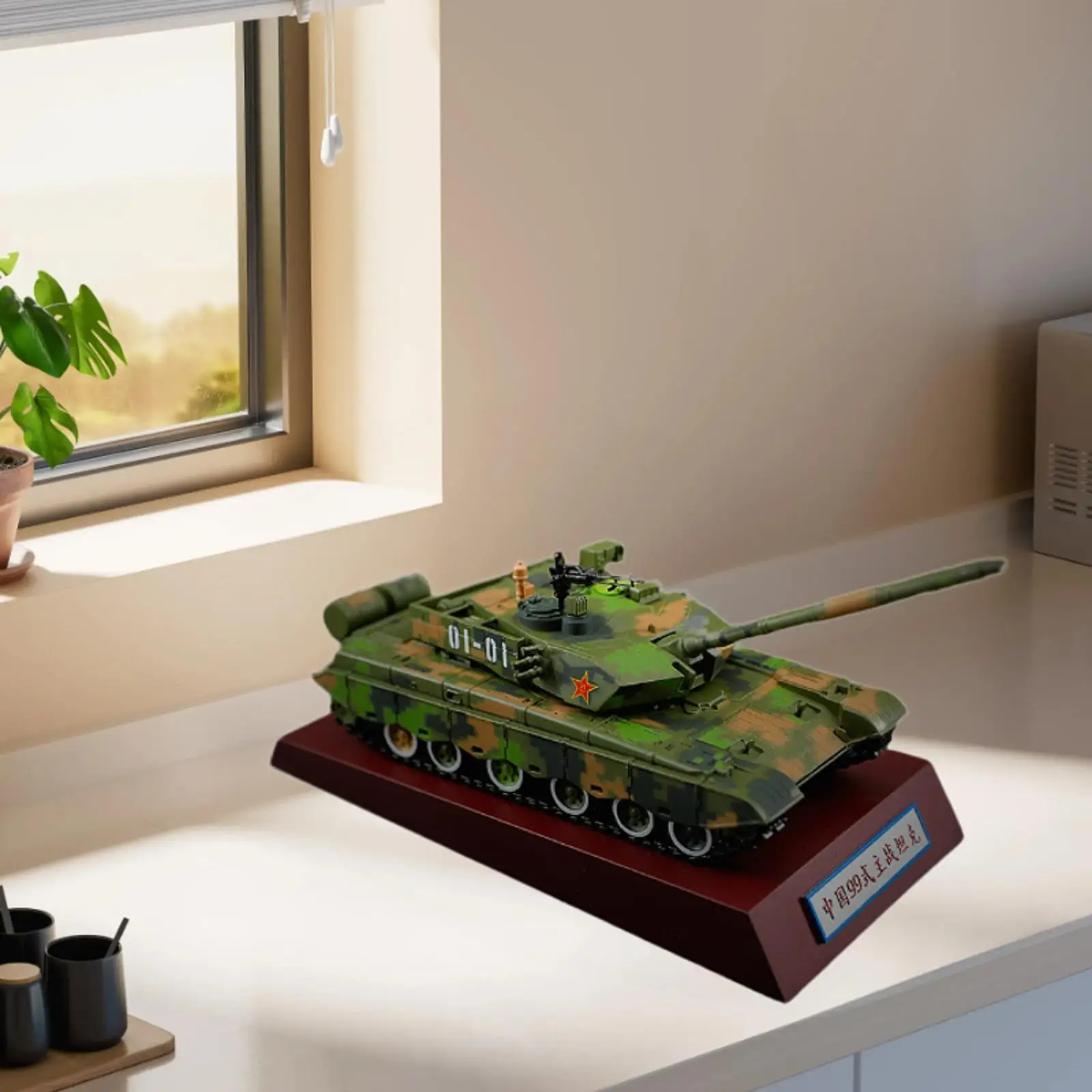 

1/40 Tank Model Armored Vehicle Model Metal Collection Tabletop Decor Tank Model Realistic for Children Kids Boy Girls Gift