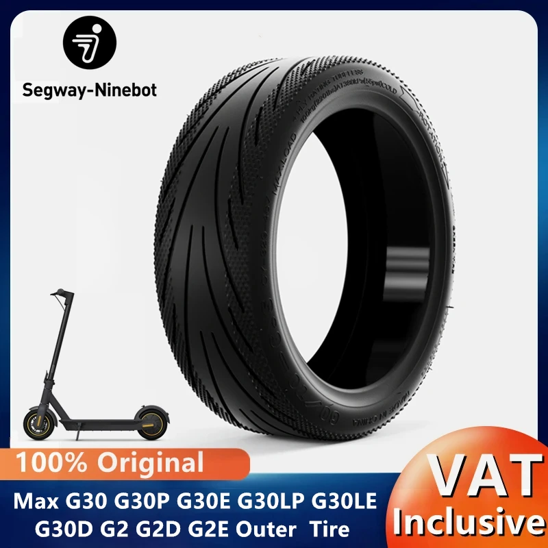 Original Ninebot by Segway Max G30 G30P G30E G30LP G30LE G30D G2 G2D G2E Scooter Tubeless Front Tire Rubber Vacuum Jelly Tyre