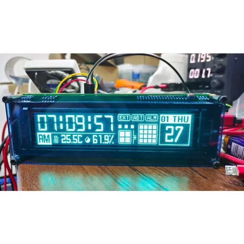 6.1 Cal 256x48 VFD ekran phofor graficzny moduł wyświetlacz matrycy kropki obsługuje rozwój Arduino STM32