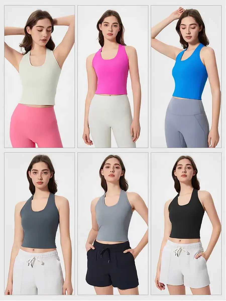 

Лимонный спортивный жилет, летняя женская однотонная жилетка с глубоким v-образным вырезом, тонкий сексуальный топ без рукавов, короткий топ