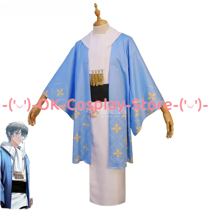 

Vtuber Luxiem Ike Eveland Cosplay Costumes New Year Kimono Fancy Party Suit Halloween Carnival Uniforms Custom Made