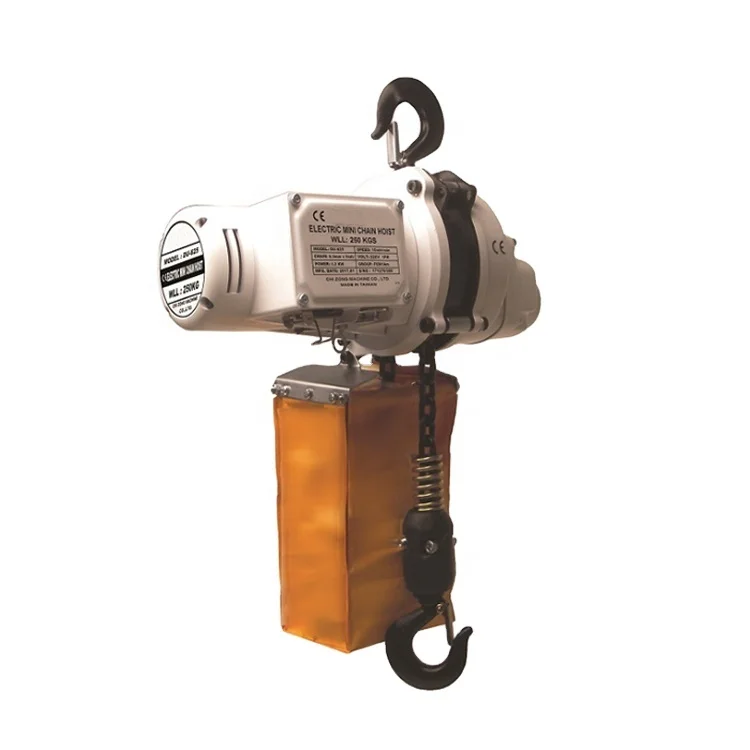 

Строительный стандартный мини-электрический цепной тельфер 0.25т 0.5т 1т 2т, однофазный, с онлайн-поддержкой