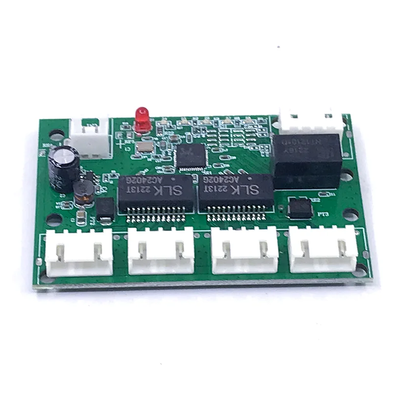 Interruptor rápido mini de 5 puertos ethernet, conmutador de red de 10/100mbps, HUB, placa de módulo pcb para Módulo de integración de sistema