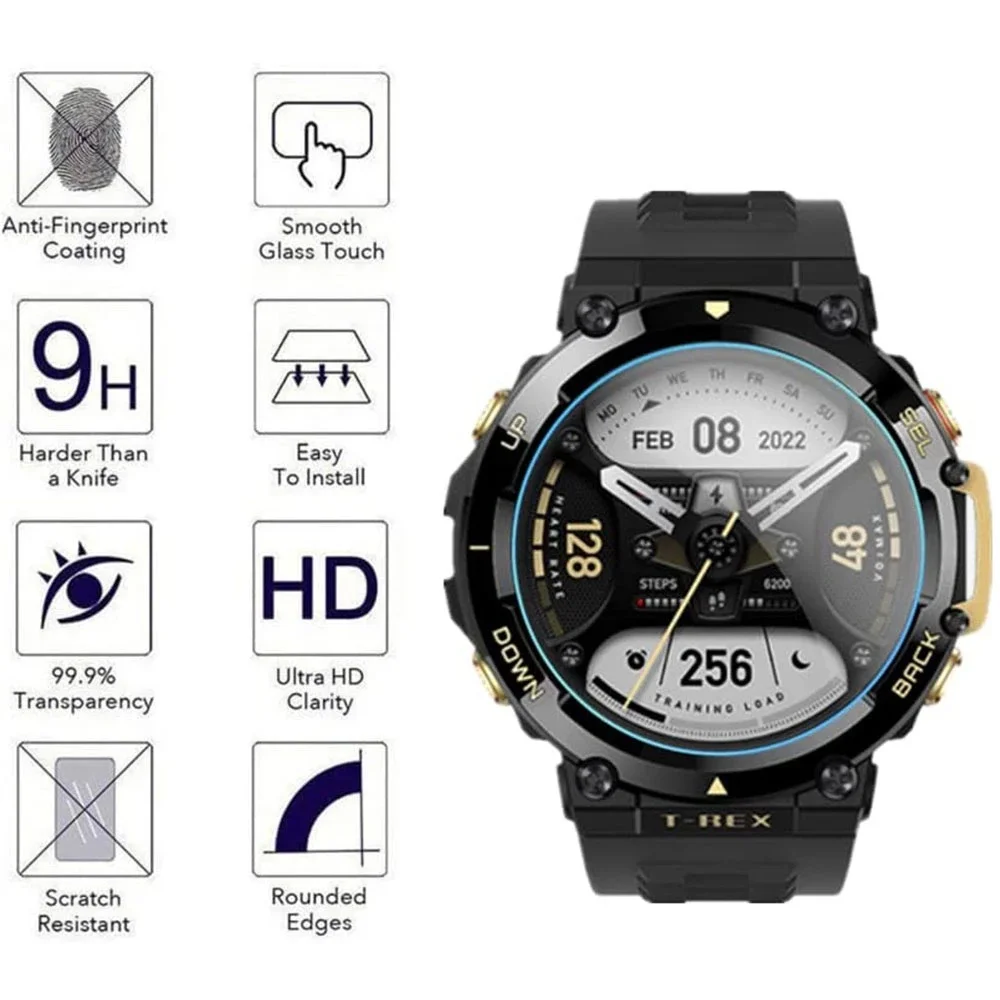 Huami Amazfit T-Rex 2용 강화 유리 화면 보호기