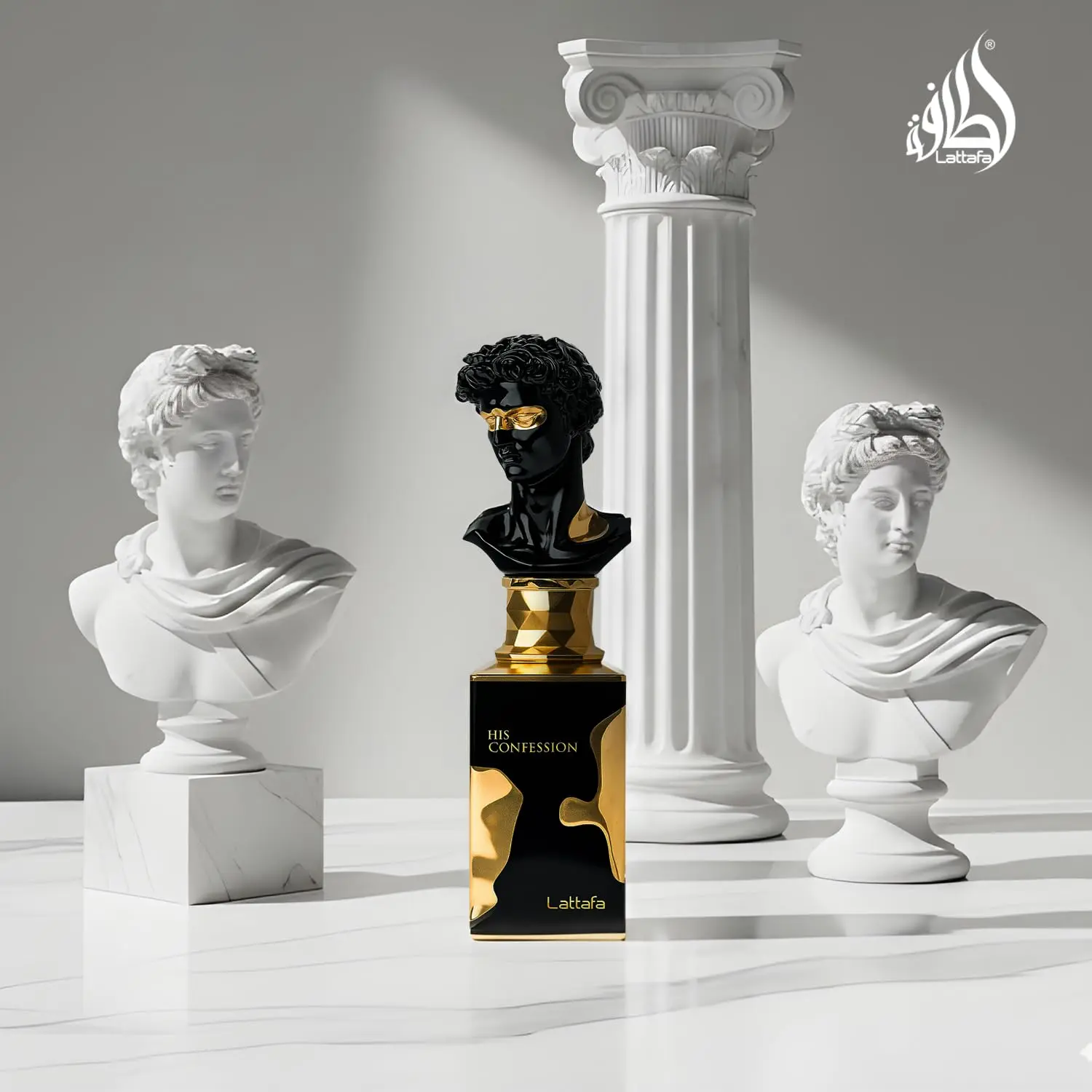 Lattafa His Confession EDP للرجال 3.4 أونصة/100 مل - كولونيا وودي سبايسي كهرمان طويل الأمد، هدية العيد #5