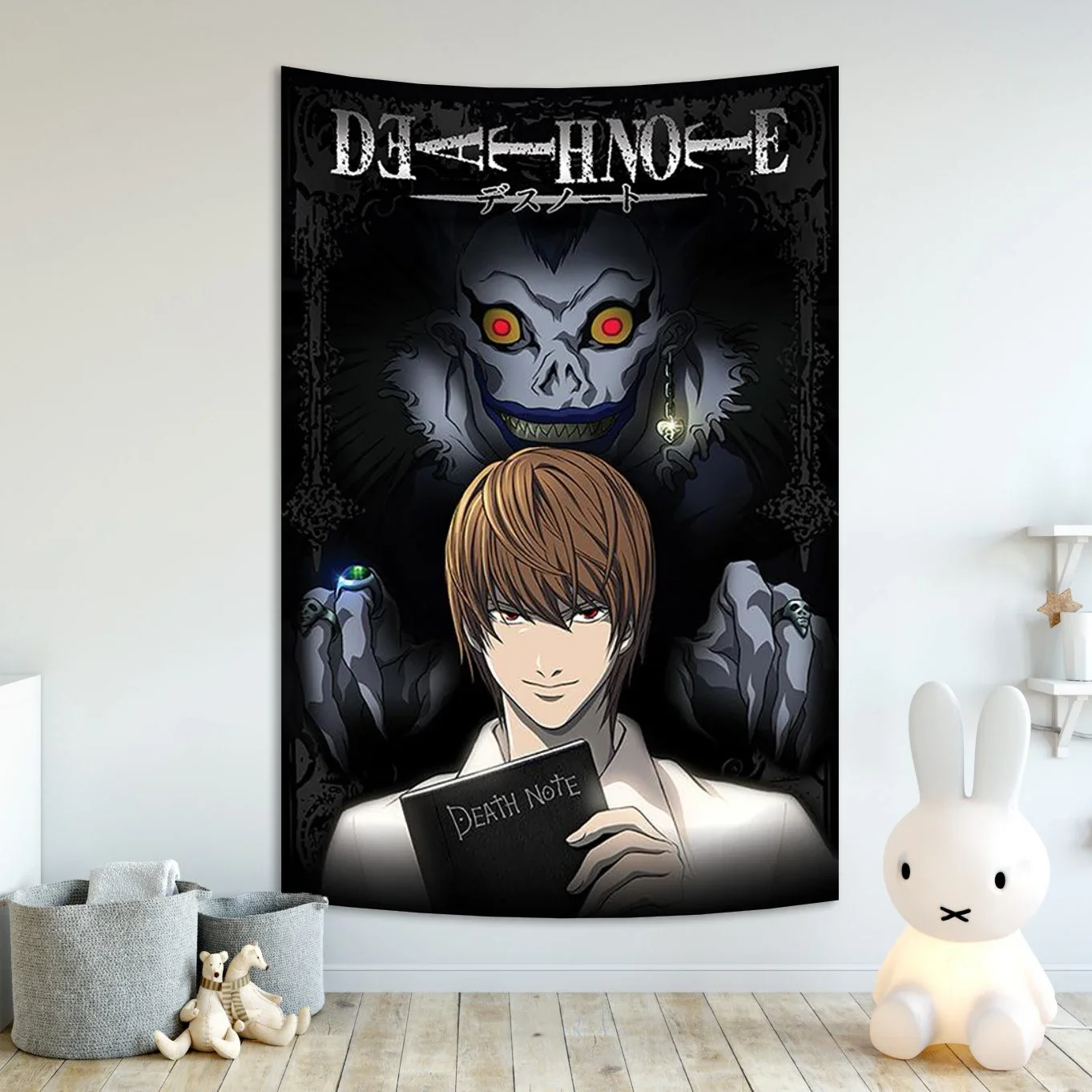 Horror Hot Anime Death Note tapestry Aesthetic Art Wall Paintings Bar Cafe Decor banner flag