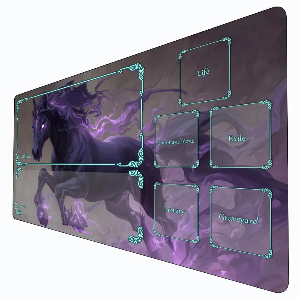

Fantasy War Horse MTG Playmat Magic Card Battle Mat Non-Slip Durable 35X60CM Commander playmat Board Game Mat for TCG