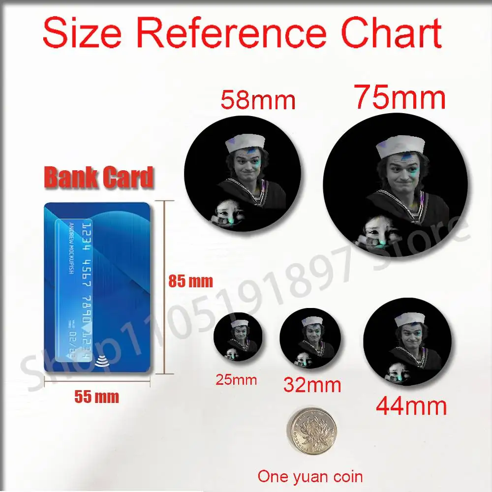 America USA Actor J-Joe Keery Insignia Badge Cover For Brooch Ornament 75mm 25mm 44mm 32mm 58mm Round Pin