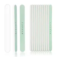 Makartt-bloco pulidor de uñas fino, esponja para uñas brillantes, 10 Uds., pulidor de uñas Natural para uñas naturales, lima de uñas de grano 400 y 6000