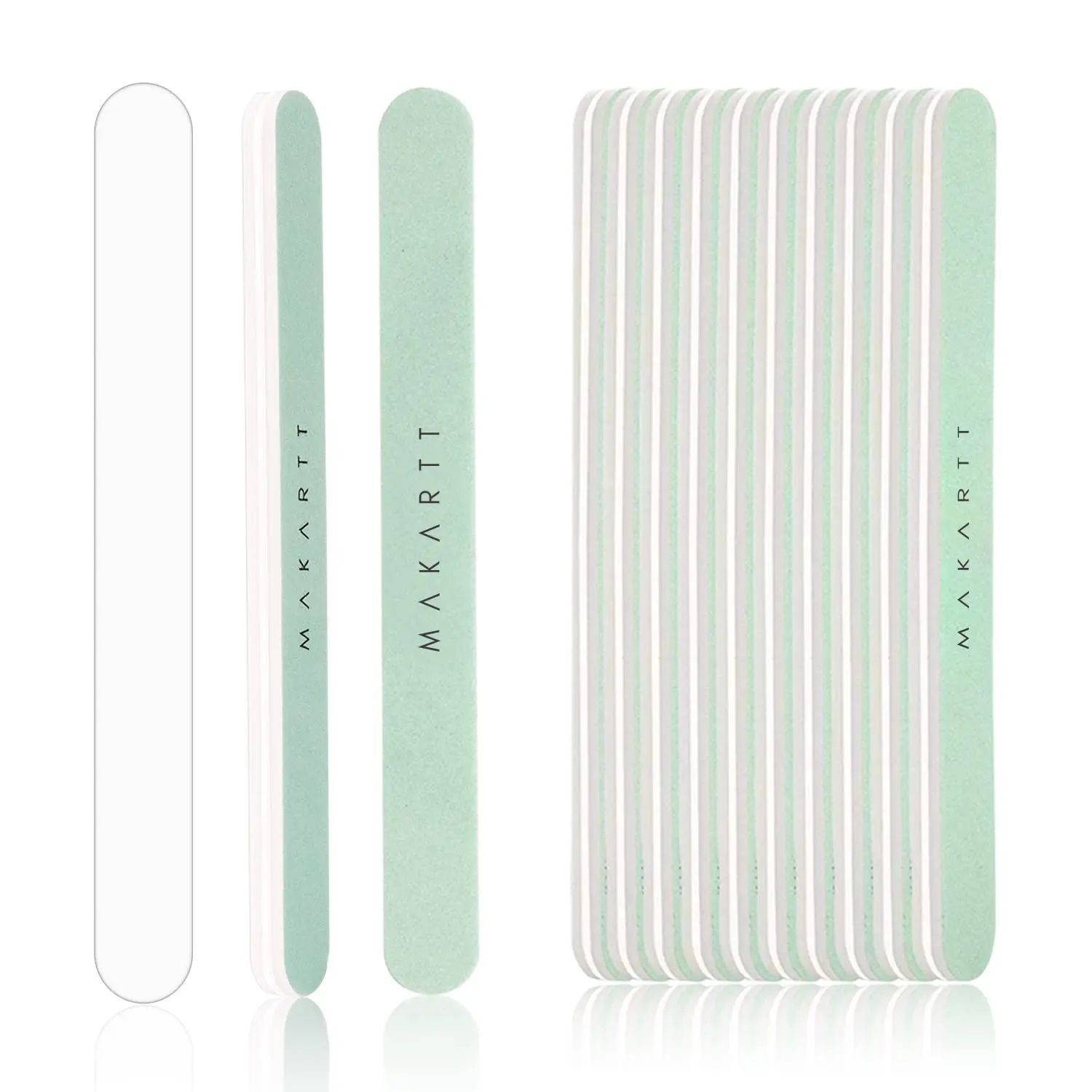 Makartt Fine Nail Buffer Block Shiny Nails Sponge 10PCS Naturalny polerka do paznokci naturalnych Pilnik do paznokci o ziarnistości 400 i 6000