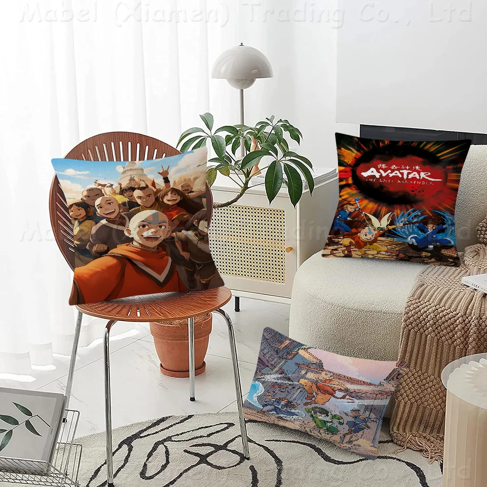 

Avatar The Last Airbender Anime Pillow Cover For Bedroom Room And Living Room Sofa Decorative Cushion Cover