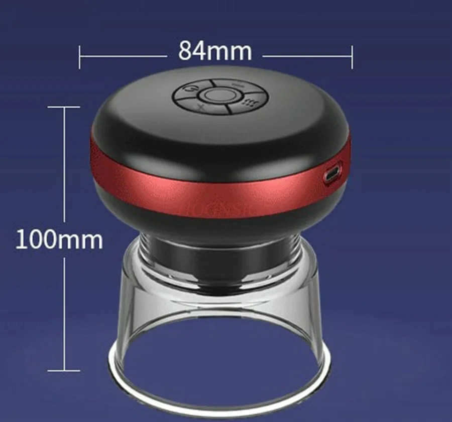1PCS Electric cupping and scraping instrument, heating and vibrating shoulder and back trapezius muscle massage instrument