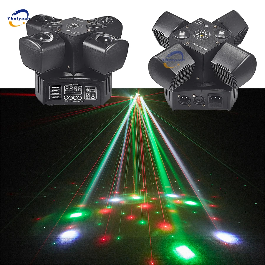 Nieuwe 48W Moving Head Beam Light RGBW + Rode en Groene Laser + Witte Strobe 3 in 1 Disco DJ Bar Party Kerst Podium Effect Licht