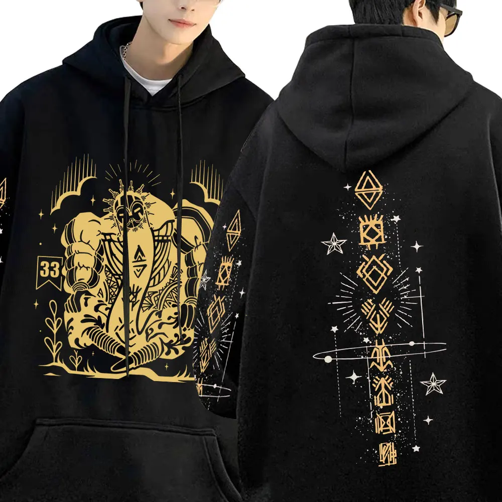 Game Clair Obscur Expedition 33 Merch Hoodie Men Otaku Lover Casual Oversized Sweatshirt Male Cosplay Vintage Pullover Hoodies