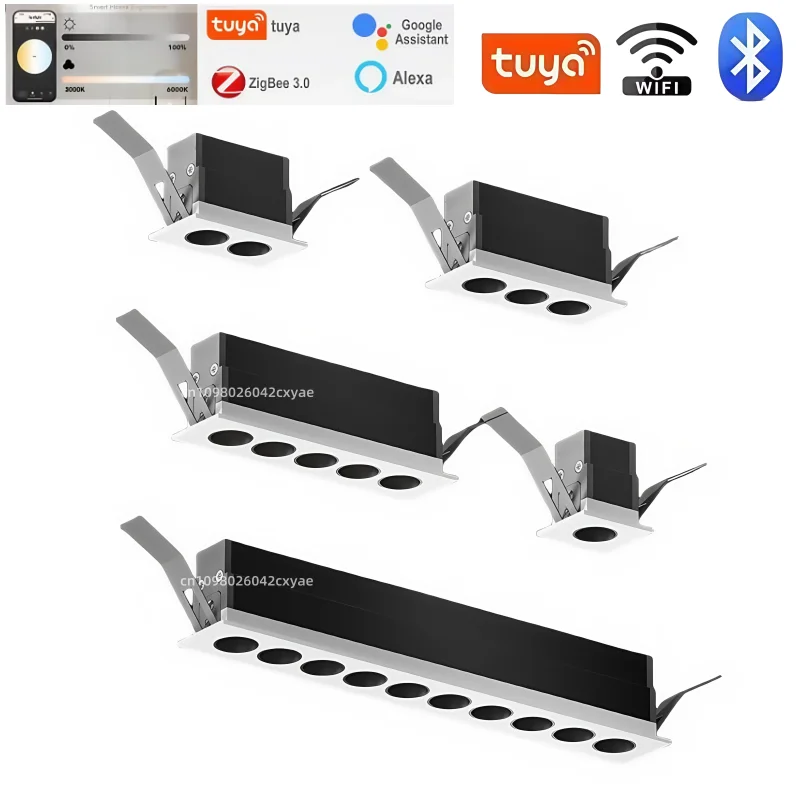 

Tuya ceiling lights, dimmable spotlights, LED downlights, COB linear lights, Zigbee ceiling lights, living room indoor lighting