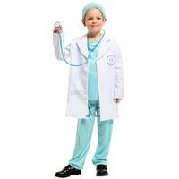 2024 Kids Children Scrub Suit Boys Carnival Cosplay Doctor Uniform Costumes Halloween Purim Parade Stage Role Play Party Dress