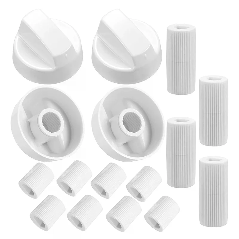 4Pcs Universal Switc Knob Plastic Knob Gas Stove Control Knob General Range Oven Knob Cooker Hob Knob For Benchtop Burner