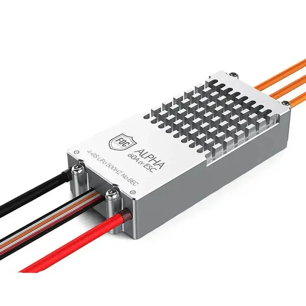 T-Motor ALPHA 60A 6S FOC ESC - High Efficiency Low Voltage Electronic Speed Controller for Brushless Motor RC FPV Drone