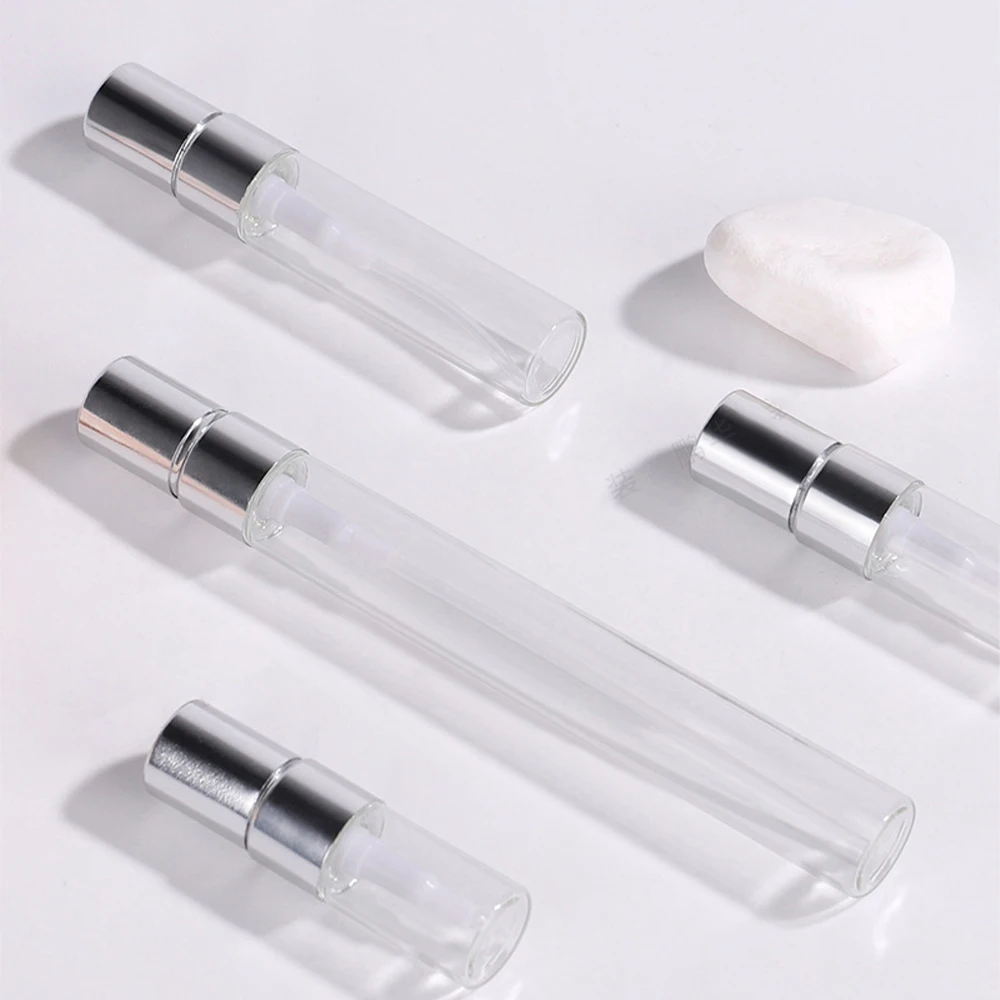 50 stuks lege parfumflesjes 2 ml 3 ml 5 ml 10 ml spuitfles glazen flacon heldere parfum verstuiver reizen hervulbare cosmetische container - afbeelding 1