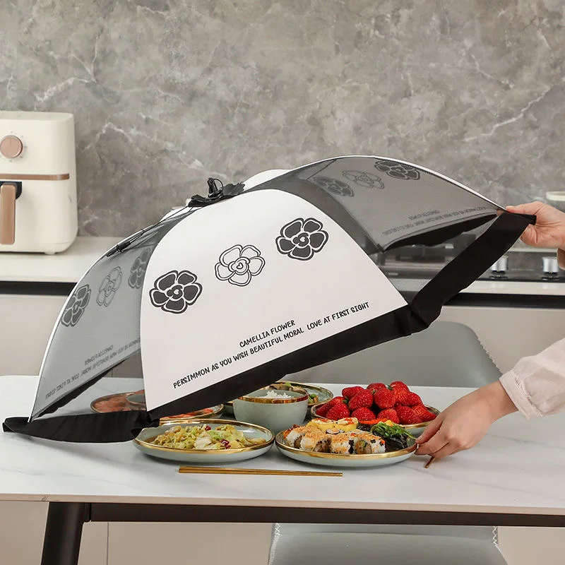 Food Cover Kitchen Accessories Collapsible Dustproof Cover Breathable Anti-mosquito Kitchen Essentials Dining Table Special Tool